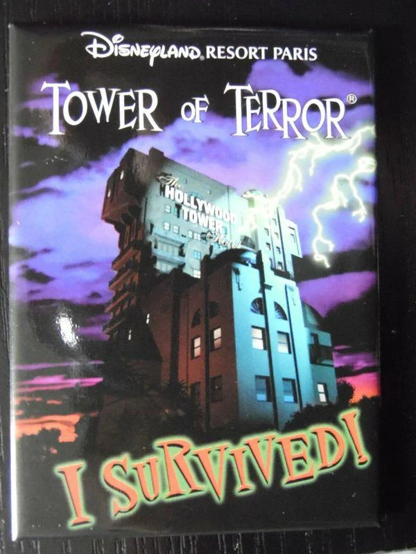 Magnet rigide disney disneyland paris Hôtel Tower of Terror